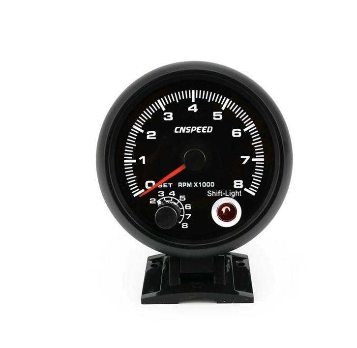 3 3/4 Universal 0-8000 Rpm Gauge Met Inter Shift Light, Auto diversen, Auto-accessoires, Nieuw, Ophalen of Verzenden