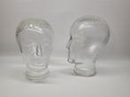 2 x Glazen mannequin hoofd (2) - Glas