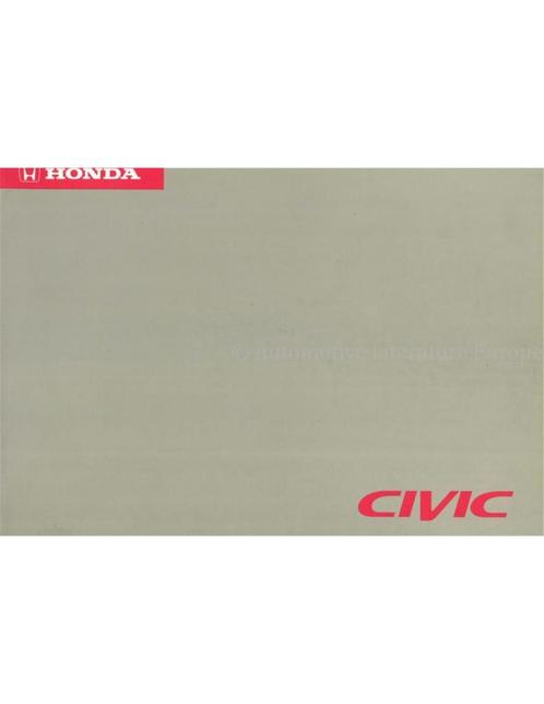 1995 HONDA CIVIC INSTRUCTIEBOEKJE DUITS, Auto diversen, Handleidingen en Instructieboekjes