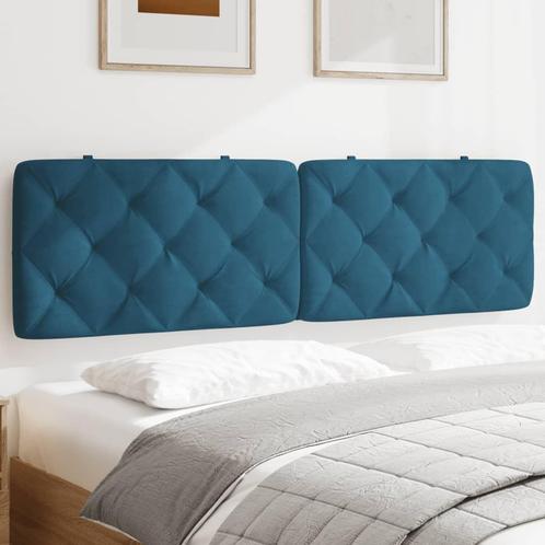 vidaXL Coussin de tête de lit bleu 180 cm velours, Huis en Inrichting, Slaapkamer | Bedden, Verzenden