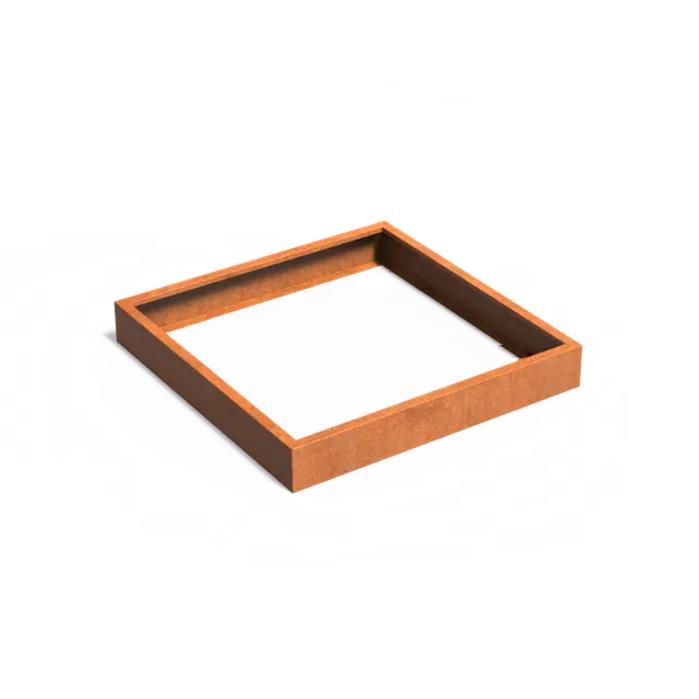 Cortenstaal plantenbak 150x150x20cm - Zonder bodem, Tuin en Terras, Bloembakken en Plantenbakken, Minder dan 30 cm, 100 cm of meer