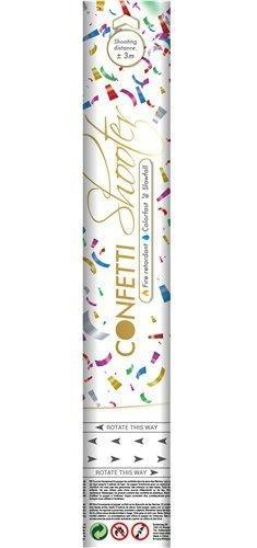Gekleurde Confetti Kanon Brandvertragend 30cm, Hobby en Vrije tijd, Feestartikelen, Nieuw, Verzenden