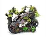 PACIFIC TREE WITH CRASHED PLANE - 37X20X28 CM, Animaux & Accessoires, Ophalen of Verzenden