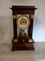 Portico klok Empirestijl Hout, Brons, Messing - 1850-1900, Antiek en Kunst, Antiek | Klokken