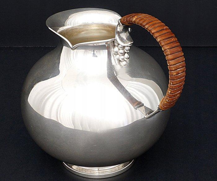 Kruik - Exquise Italiaanse 800 zilveren kan voor wijn of, Antiek en Kunst, Antiek | Zilver en Goud