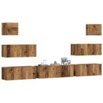 vidaXL Ensemble de meuble TV mural 7 pcs vieux bois bois, Verzenden