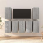 vidaXL Tv-meubelen 7 st 30,5x30x60 cm bewerkt hout grijs, Verzenden, Nieuw