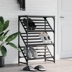 vidaXL Schoenenrek 60x30x85 cm bewerkt hout grijs sonoma, Verzenden, Nieuw