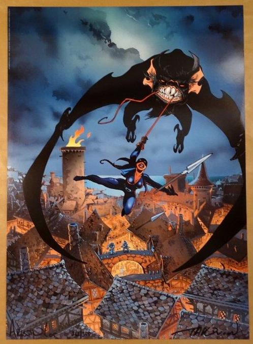 Tarquin, Didier - 1 Offset Print - Lanfeust de Troy - Les, Boeken, Strips | Comics