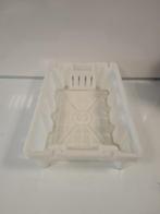 60x40x16 Kunststof bak nest-/stapelbaar wit geperforeerde, Zakelijke goederen, Ophalen of Verzenden