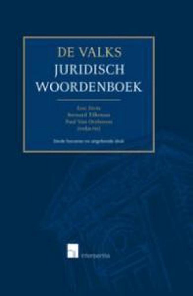 De Valks juridisch woordenboek 9789050956840 E. Dirix, Boeken, Woordenboeken, Zo goed als nieuw, Verzenden