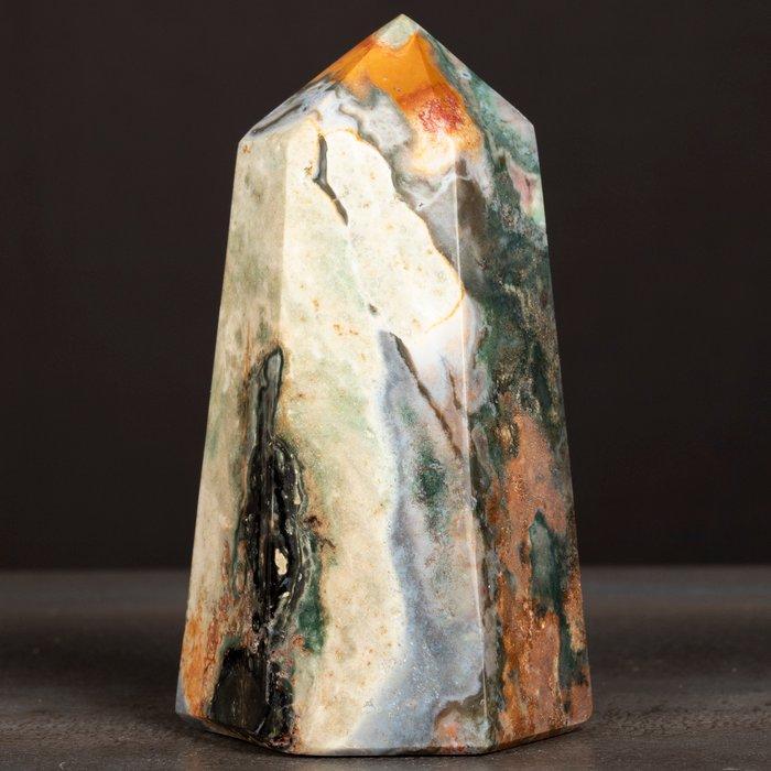 Gepolijste mosagaatpunt – Madagaskar - Hoogte: 150 mm -, Antiek en Kunst, Curiosa en Brocante