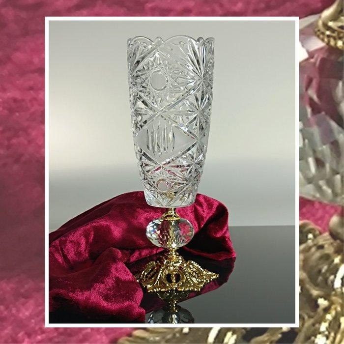 SECOLOVENTESIMO - Vase - Vase en cristal et en laiton -, Antiek en Kunst, Antiek | Glaswerk en Kristal