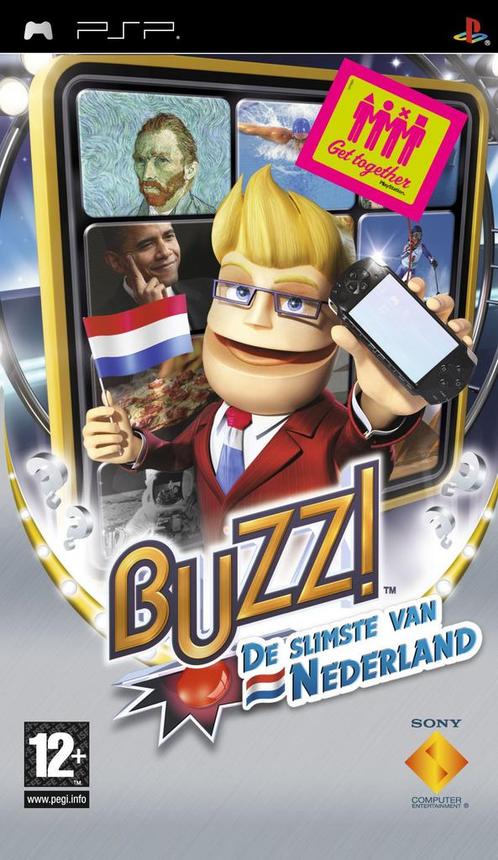 Buzz! De Slimste van Nederland-Standaard (PSP) Gebruikt, Games en Spelcomputers, Games | Sony PlayStation Portable, Ophalen of Verzenden