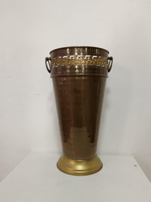 Paraplustandaard/rek - Verguld messing - Paragüero, Antiek en Kunst, Curiosa en Brocante