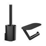 Bundelset Toilet HansGrohe WallStoris Mat Zwart, Bricolage & Construction, Sanitaire, Ophalen of Verzenden, Bad