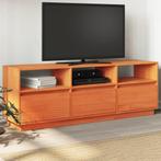 vidaXL Meuble TV cire marron 140x37x50 cm bois pin, Verzenden