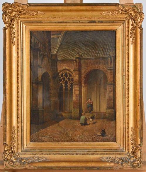 Adrianus Eversen (1818-1897), Attribué(e) à - Whispers of, Antiek en Kunst, Kunst | Schilderijen | Klassiek