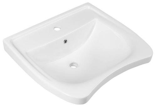 Keramisch Wastafel voor Rolstoel Sapho Handicap 60x55 cm Wit, Doe-het-zelf en Bouw, Sanitair, Overige typen, Nieuw, Ophalen of Verzenden