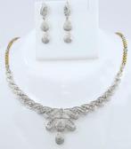 Halsketting - 14 karaat Geel goud -  6.32ct. tw. Diamant, Nieuw