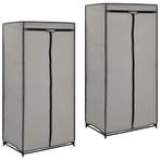vidaXL Kledingkasten 2 st 75x50x160 cm grijs, Huis en Inrichting, Verzenden, Nieuw