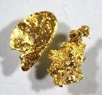 Goud Goud nugget - Hoogte: 8 mm - Breedte: 5 mm- 0.42 g