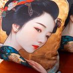 Paare handgemaakte kussenslopen - Japanse Geishas in