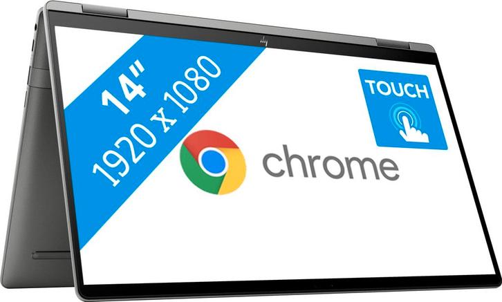 HP Chromebook x360 14c-cc0950nd QWERTY laptops, Computers en Software, Windows Laptops, Verzenden
