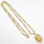 Ketting met hanger - 18 karaat Geel goud, Handtassen en Accessoires, Antieke sieraden