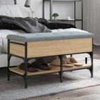 vidaXL Schoenenbank 82x42x45 cm bewerkt hout sonoma, Verzenden, Nieuw
