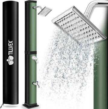 Tillvex® Buitendouche - Tuindouche - Solar - 40L - Groen, Verzenden