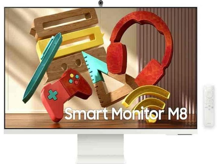 Samsung Smart Monitor M8 - 32 - 4K HDR - Wit, Computers en Software, Monitoren, Zo goed als nieuw, Verzenden
