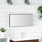 vidaXL Badkamer Spiegelkast met LED Licht Bruin Eiken 80x37, Huis en Inrichting, Verzenden, Nieuw