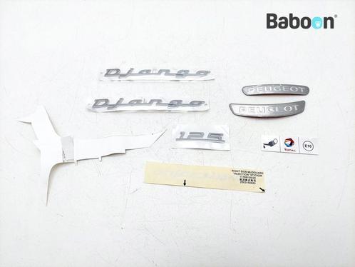 Embleem Peugeot Django 125 2014-2017 M2AAAA Set, Motoren, Onderdelen | Overige, Gebruikt, Verzenden