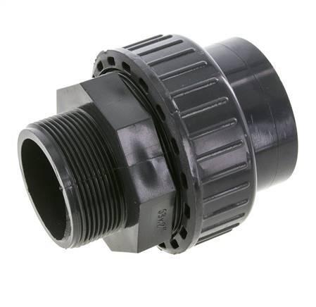 PVC Rechte Lijmmof 63mm x Buitendraad R 2 EPDM, Doe-het-zelf en Bouw, Overige Doe-Het-Zelf en Bouw, Verzenden