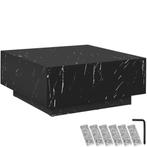 tectake Salontafel Lasley met voet, draagkracht 45 kg - Marm, Huis en Inrichting, Tafels | Salontafels, Verzenden, Nieuw