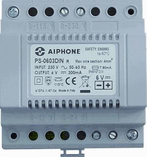 Aiphone PS Universele Voedingseenheid 6V 0.3A | PS-0603DIN