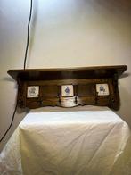 Kapstok - Antieke met Delfts Blauw Keramische Tegels -
