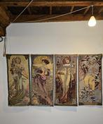 Set van 4 kunstwerken Alfons Mucha Le stagioni - Art