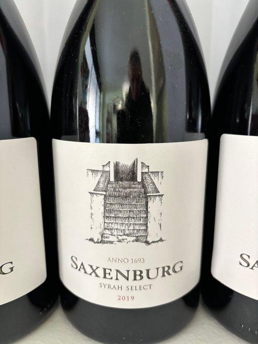 2019 Saxenburg Syrah Select - Stellenbosch - 4 Flessen (0.75, Verzamelen, Wijnen
