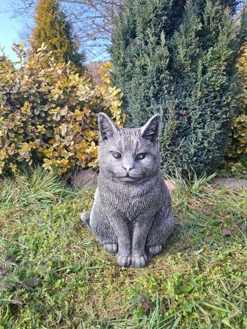 Statue, Cat - 28 cm - Béton