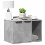 vidaXL Kattenbakkast 60x40x40 cm bewerkt hout betongrijs, Dieren en Toebehoren, Katten-accessoires, Verzenden, Nieuw