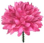 Chrysant Pick Fuchsia Zijdenbloem 7 cm per stuk, Nieuw
