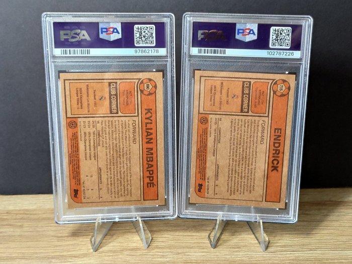 Lot 2x Topps Living Ucl - Endrick - Mbappe - PSA 9 Graded, Collections, Autocollants