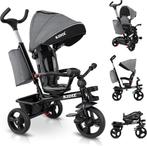 KIDIZ® 5in1 Kinderfiets - Loopfiets - Driewieler - Grijs, Verzenden, Nieuw