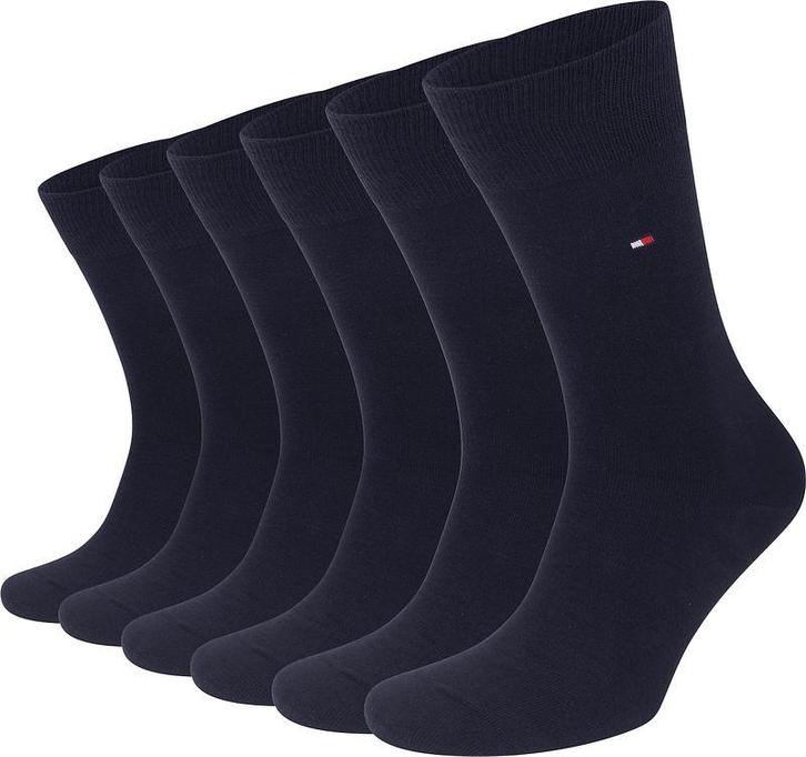 Tommy Hilfiger Classic 6-Pack Sokken Navy maat 47-49 Heren, Kleding | Heren, Sokken en Kousen, Blauw, Nieuw, Verzenden