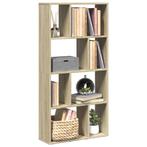 vidaXL Boekenkast 60x20x120 cm bewerkt hout sonoma, Huis en Inrichting, Kasten | Boekenkasten, Verzenden, Nieuw