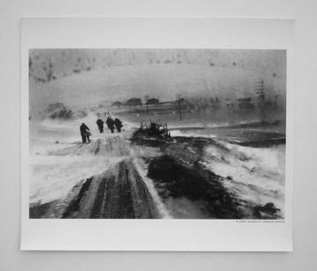 Josef Koudelka - Snow blizzard on the road to Korce.