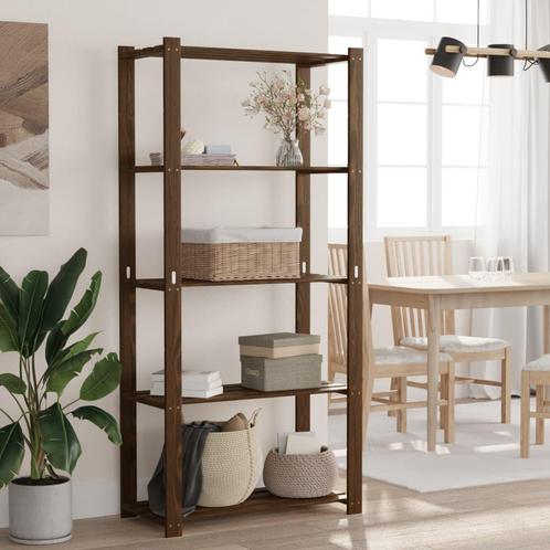vidaXL Opbergrek 5-laags 80x38x170 cm massief grenenhout, Huis en Inrichting, Kasten | Stellingkasten, Nieuw, Verzenden