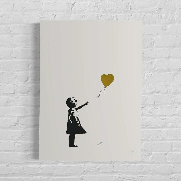 Banksy girl with the balloon Banksy girl with the balloon, Antiek en Kunst, Kunst | Litho's en Zeefdrukken, Verzenden